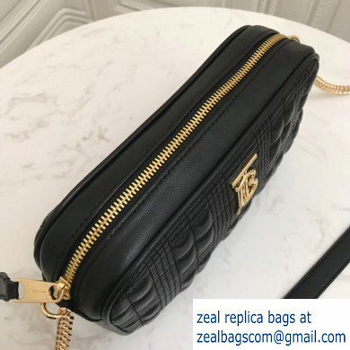 Burberry Quilted Lambskin Camera Bag Black 2019 - Click Image to Close