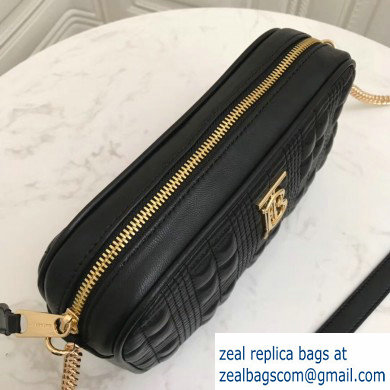 Burberry Quilted Lambskin Camera Bag Black 2019