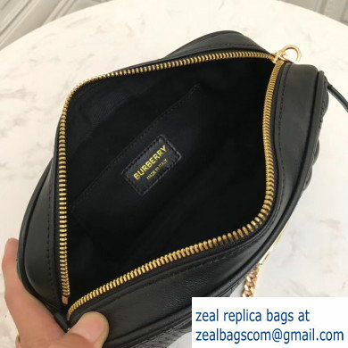 Burberry Quilted Lambskin Camera Bag Black 2019 - Click Image to Close