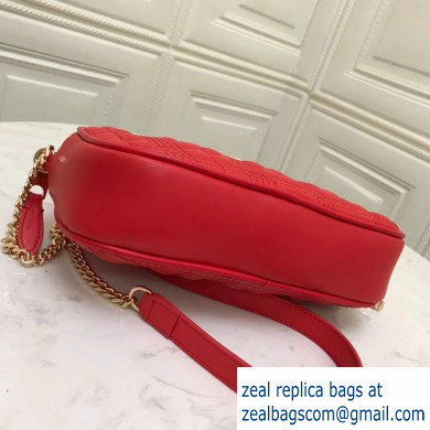 Burberry Quilted Lambskin Camera Bag Red 2019