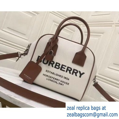 Burberry Small Horseferry Print Canvas Cube Bag 2019 - Click Image to Close