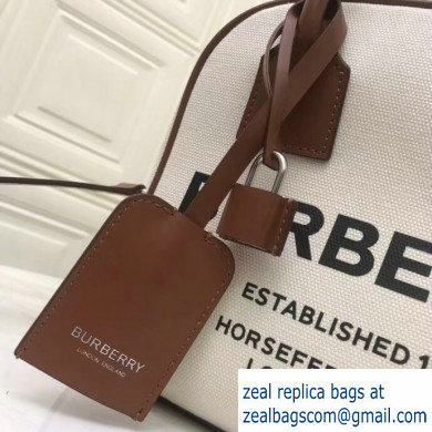 Burberry Small Horseferry Print Canvas Cube Bag 2019