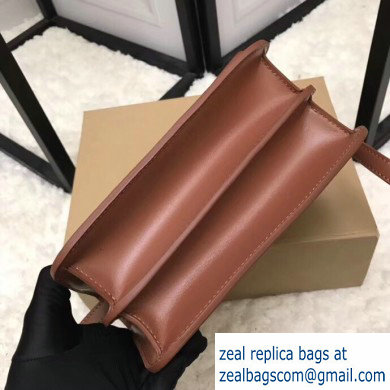 Burberry Small Leather TB Bag Brown 2019 - Click Image to Close