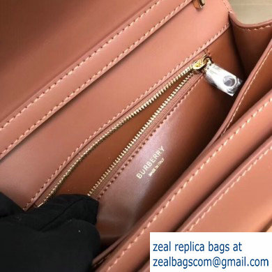 Burberry Small Leather TB Bag Brown 2019 - Click Image to Close