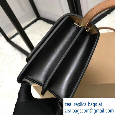 Burberry Small Leather TB Bag Two-tone Black/Camel 2019