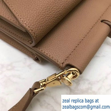 Burberry Small Leather Title Bag with Pocket Detail Brown 2019 - Click Image to Close