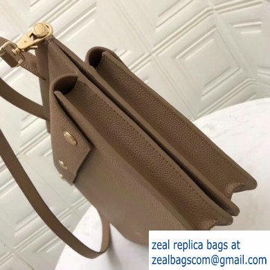 Burberry Small Leather Title Bag with Pocket Detail Brown 2019 - Click Image to Close