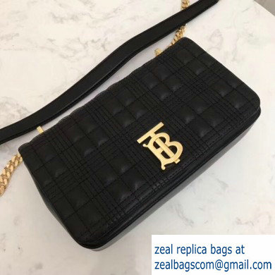 Burberry Small Quilted Lambskin Lola Bag Black 2019