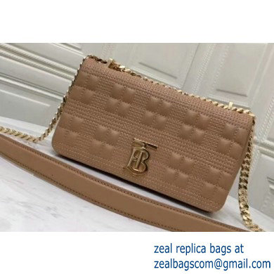 Burberry Small Quilted Lambskin Lola Bag Camel 2019 - Click Image to Close