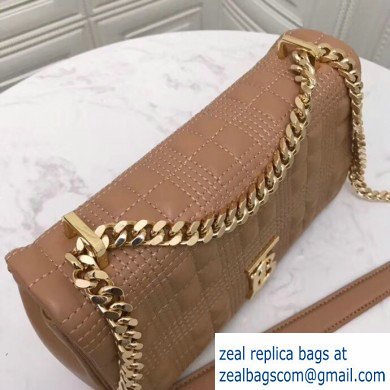 Burberry Small Quilted Lambskin Lola Bag Camel 2019