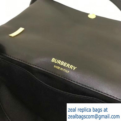 Burberry Small Quilted Lambskin Lola Bag Colour Block Black/White 2019 - Click Image to Close