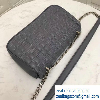 Burberry Small Quilted Lambskin Lola Bag Gray 2019 - Click Image to Close