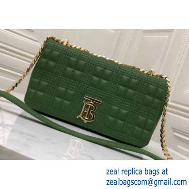 Burberry Small Quilted Lambskin Lola Bag Green 2019