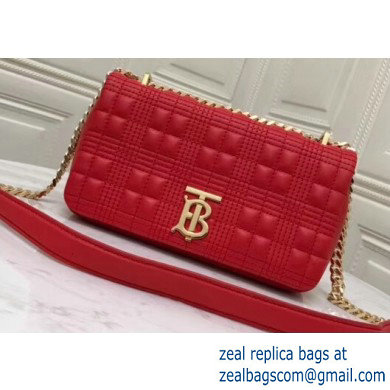 Burberry Small Quilted Lambskin Lola Bag Red 2019 - Click Image to Close