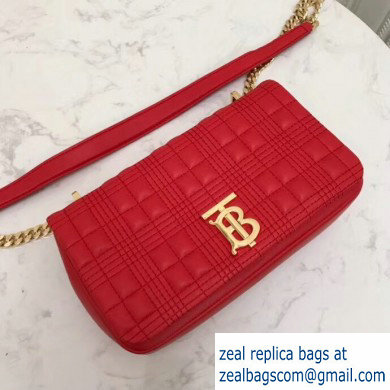 Burberry Small Quilted Lambskin Lola Bag Red 2019 - Click Image to Close