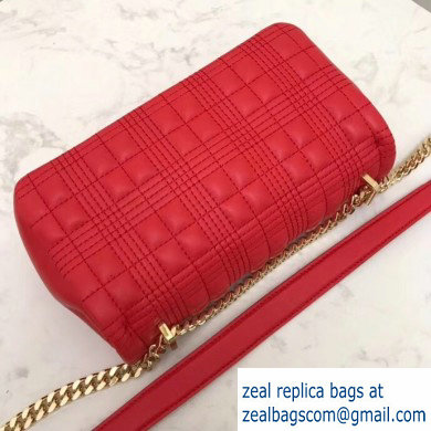 Burberry Small Quilted Lambskin Lola Bag Red 2019 - Click Image to Close