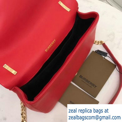 Burberry Small Quilted Lambskin Lola Bag Red 2019