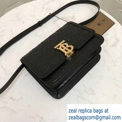 Burberry Small Quilted Monogram Lambskin TB Bag Black 2019 - Click Image to Close