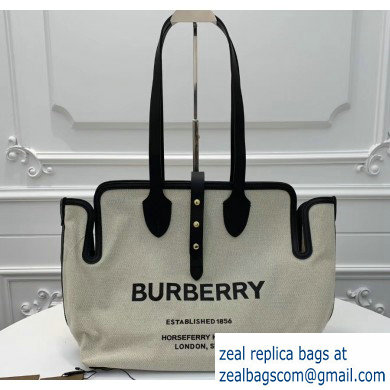 Burberry The Medium Soft Cotton Canvas Belt Bag Black 2019 - Click Image to Close