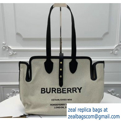 Burberry The Medium Soft Cotton Canvas Belt Bag Black 2019