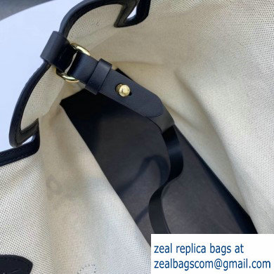 Burberry The Medium Soft Cotton Canvas Belt Bag Black 2019