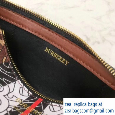 Burberry The Monogram Stripe E-canvas Barrel Bag 2019 - Click Image to Close