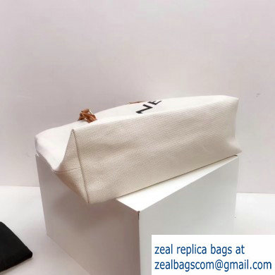 Celine Horizontal Cabas Canvas Large Tote Bag 2019
