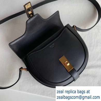 Celine Small Besace 16 Bag in Satinated Calfskin Black 2019