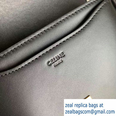 Celine Small Besace 16 Bag in Satinated Calfskin Black 2019