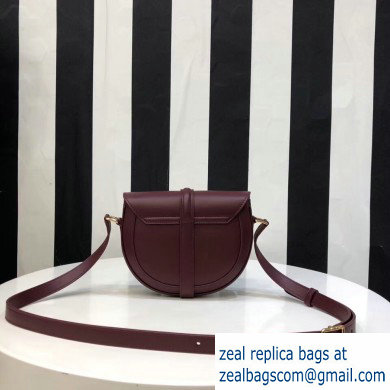 Celine Small Besace 16 Bag in Satinated Calfskin Burgundy 2019 - Click Image to Close