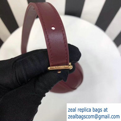 Celine Small Besace 16 Bag in Satinated Calfskin Burgundy 2019 - Click Image to Close