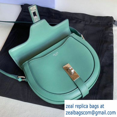 Celine Small Besace 16 Bag in Satinated Calfskin Celadon 2019