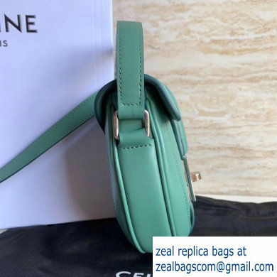 Celine Small Besace 16 Bag in Satinated Calfskin Celadon 2019