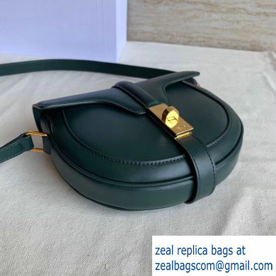 Celine Small Besace 16 Bag in Satinated Calfskin Dark Green 2019 - Click Image to Close