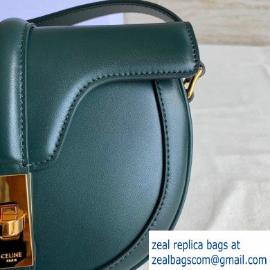 Celine Small Besace 16 Bag in Satinated Calfskin Dark Green 2019 - Click Image to Close