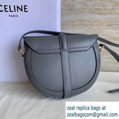 Celine Small Besace 16 Bag in Satinated Calfskin Gray 2019 - Click Image to Close