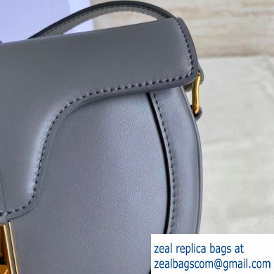 Celine Small Besace 16 Bag in Satinated Calfskin Gray 2019