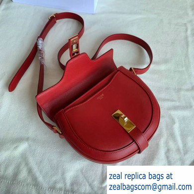 Celine Small Besace 16 Bag in Satinated Calfskin Red 2019 - Click Image to Close