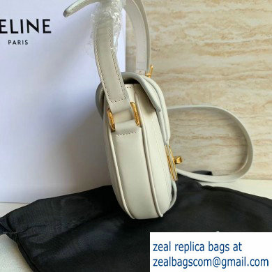 Celine Small Besace 16 Bag in Satinated Calfskin White 2019 - Click Image to Close