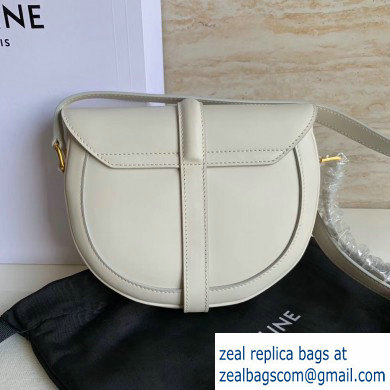 Celine Small Besace 16 Bag in Satinated Calfskin White 2019 - Click Image to Close