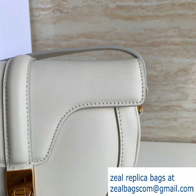 Celine Small Besace 16 Bag in Satinated Calfskin White 2019