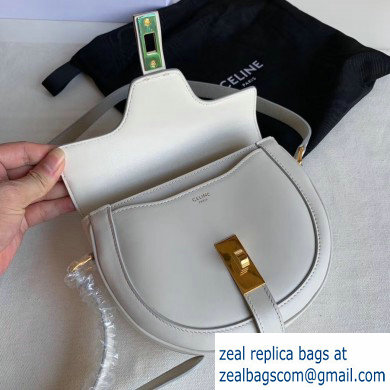 Celine Small Besace 16 Bag in Satinated Calfskin White 2019 - Click Image to Close