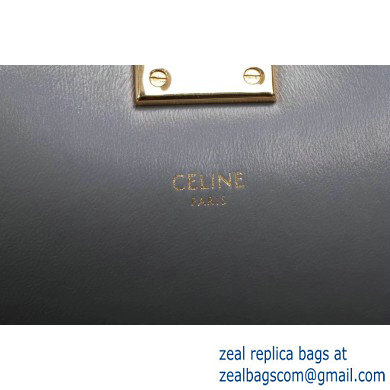 Celine Small C Bag with Pampille in Shiny Calfskin Gray 2019