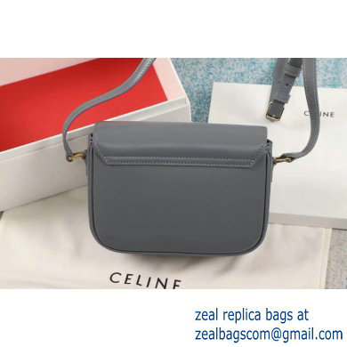 Celine Small C Bag with Pampille in Shiny Calfskin Gray 2019