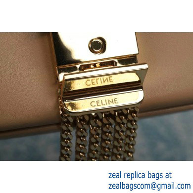 Celine Small C Bag with Pampille in Shiny Calfskin Nude 2019