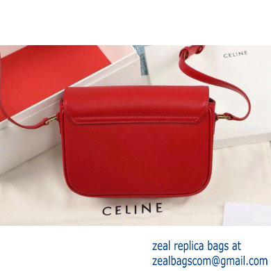 Celine Small C Bag with Pampille in Shiny Calfskin Red 2019