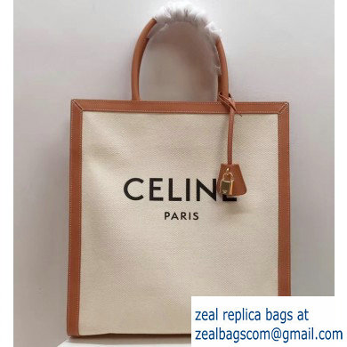 Celine Vertical Cabas Canvas Large Tote Bag 2019 - Click Image to Close