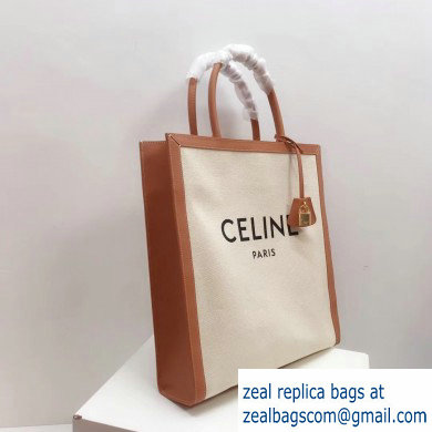 Celine Vertical Cabas Canvas Large Tote Bag 2019 - Click Image to Close