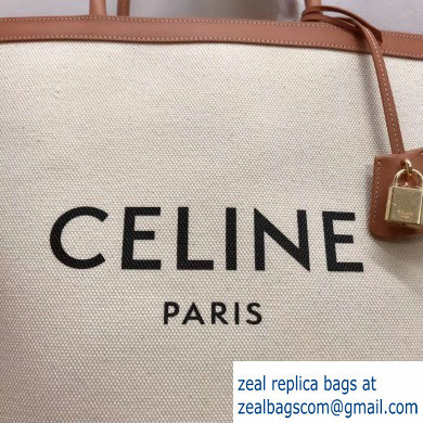 Celine Vertical Cabas Canvas Large Tote Bag 2019