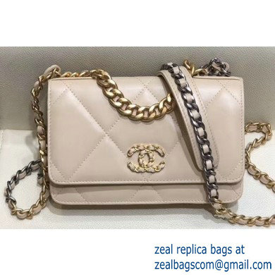 Chanel 19 Wallet on Chain WOC Bag AP0957 Beige 2019